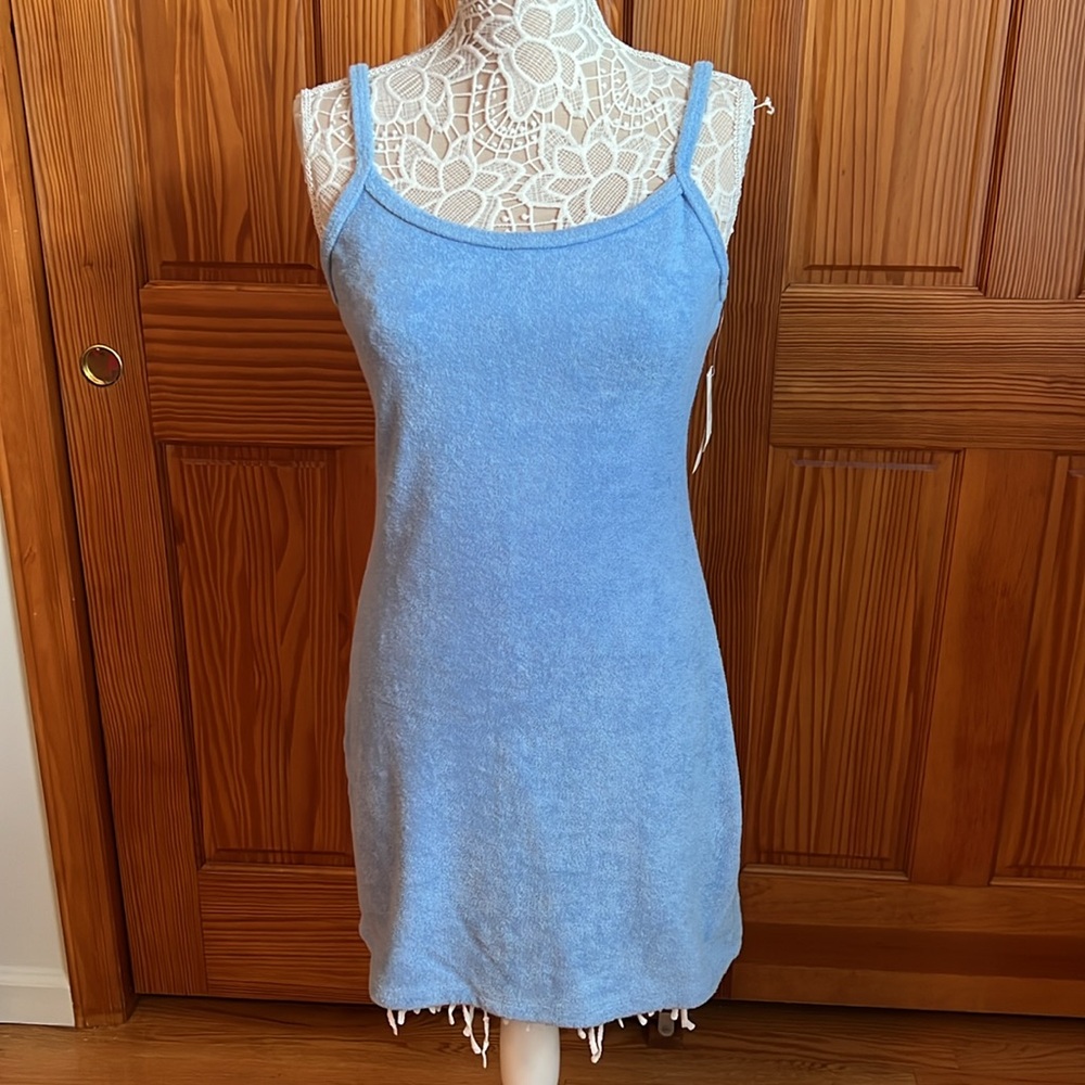 NWT Abercrombie Blu Terry Cloth Mini Dress